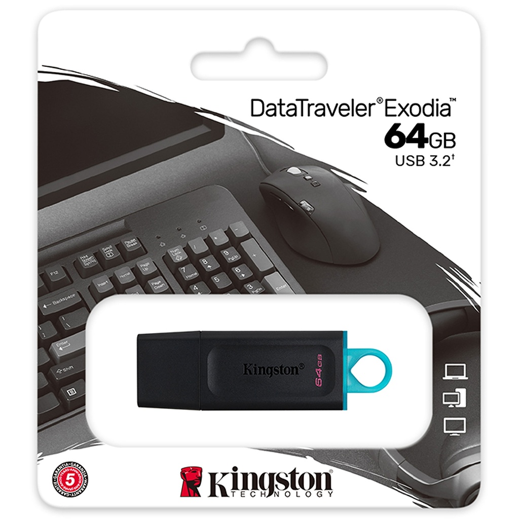 USB 64GB KINGSTON DTX/64GB EXODIA 3.2 BLACK+TEAL