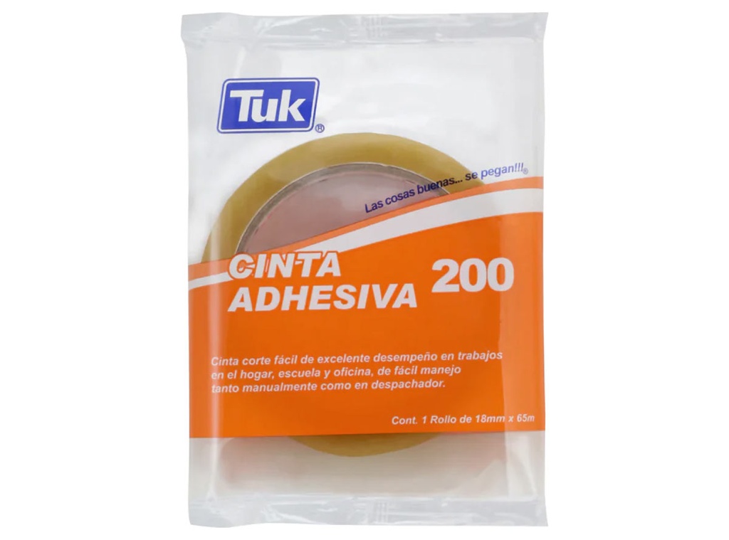 Cinta Adhesiva Tuk 200 Transparente 18mm x 65m C:48 (copia)