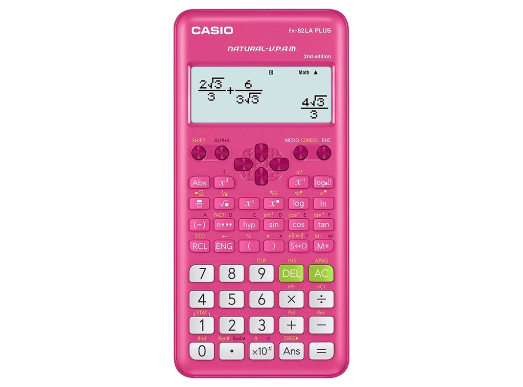 Calculadora Científica Casio fx-82LA PLUS 2 Rosa
