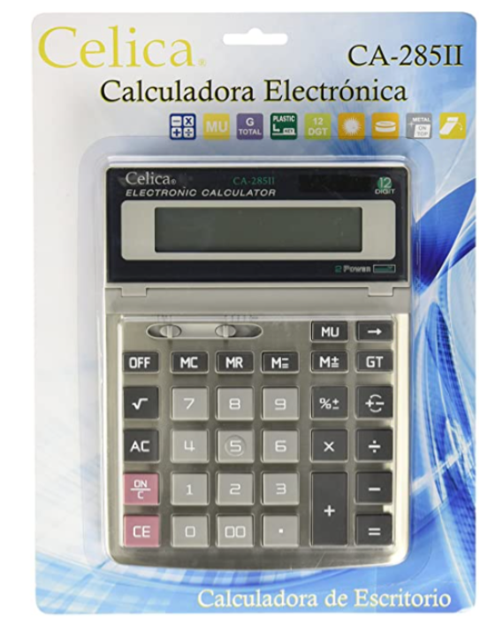 Calculadora Escritorio Celica CA-285II 12 Dígitos