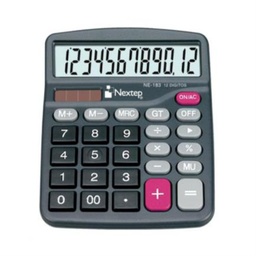 [NE-183] Calculadora 12 Dígitos Semi Escritorio Bateria/Solar NE-183 Nextep (C.100)