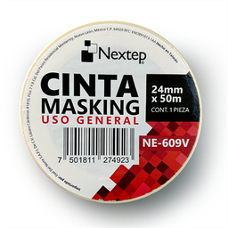 [PAQ3-NE609V] Cinta Masking Uso General 24 mm x 50 mts Nextep (copia)