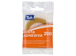 [PAQ10-200TRA12X33] Cinta Adhesiva Tuk 200 Transparente 12mm x 33m C:128 (copia)