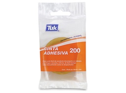 [PAQ10-200TRA18X33] Cinta Adhesiva Tuk 200 Transparente 18mm x 33m C:96 (copia)