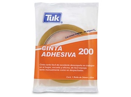 [PAQ24-200TRA24X65] Paquete C/4 Cinta Adhesiva Tuk 200 Transparente 24mm x 65m (copia)