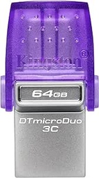[DTDUO3CG3/64GB] Memoria Micro Duo 64GB KINGSTON 3C 200MBS Dual USB-A + USB-C