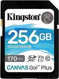 [SDG3/256GB] Memoria SD 256Gb Kingston Canvas Go Plus C10 U3 V30