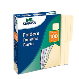 [7501454560018] Folder Carta Manila Mapasa Caja C/100
